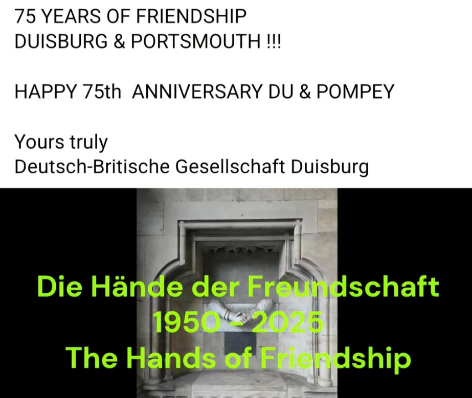 Happy Anniversary! Portsmouth-Duisburg