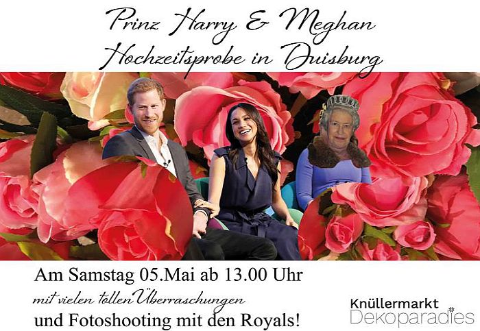 Einladung Generalprobe Hochzeitsfeier Harry & Meghan