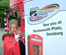 Großer Bahnhof für die Queen